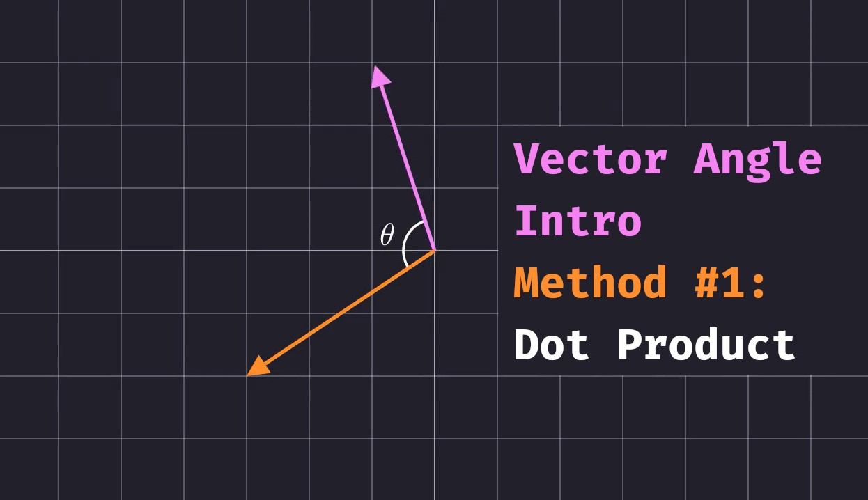 Cover Image Vector Angle: Intro - Dot Product